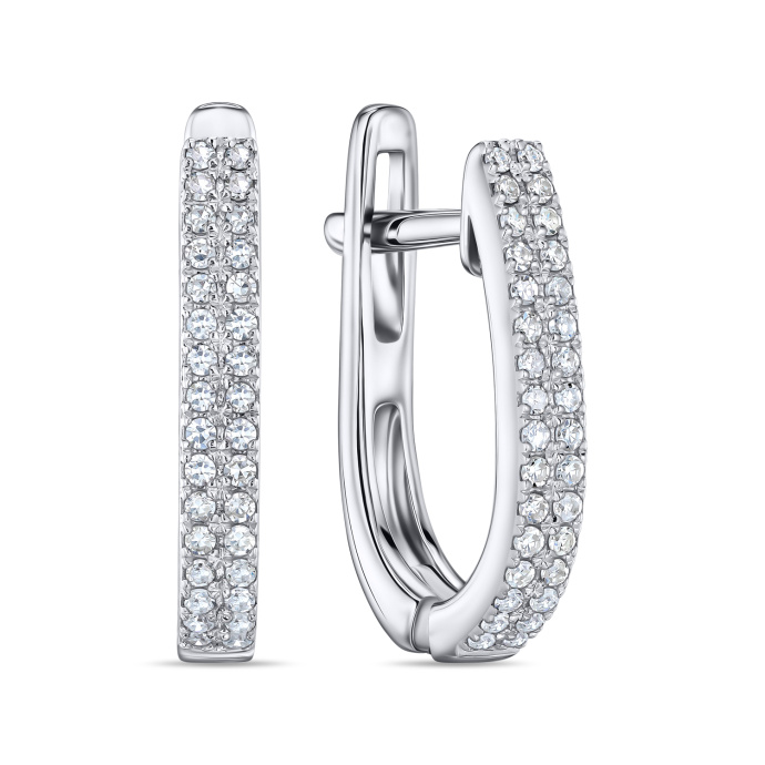 Серьги с бриллиантами - фото 1