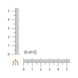 Серьги с фианитами