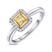 Кольцо с бриллиантами и облагороженными бриллиантами - фото 1 Кольцо с бриллиантами и облагороженными бриллиантами - фото 1