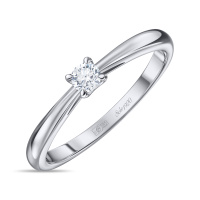 Кольцо с бриллиантом - фото 1