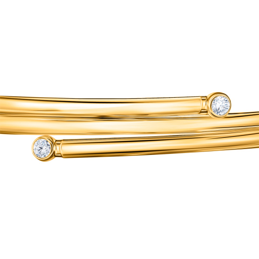 Браслет жесткий с фианитами