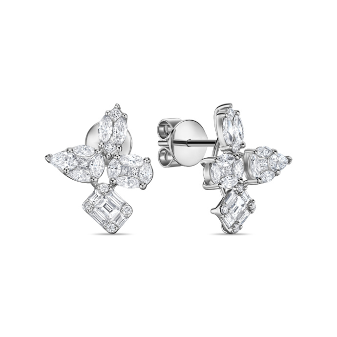 Серьги с бриллиантами - фото 1