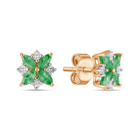 Серьги с изумрудами - фото 1 Серьги с изумрудами - фото 1