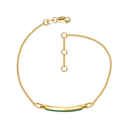 Браслет с бриллиантами и малахитом