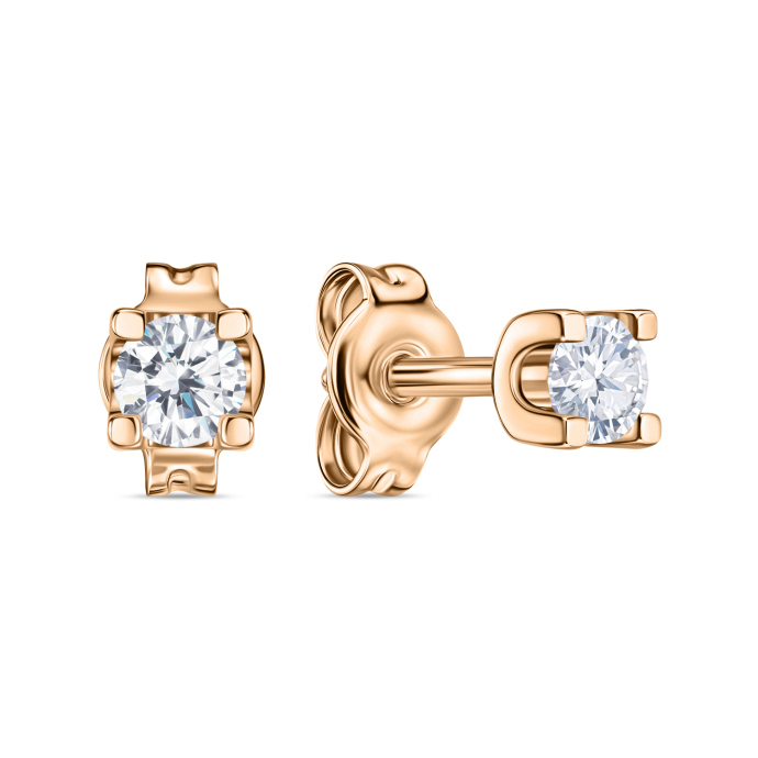 Серьги с бриллиантами - фото 1