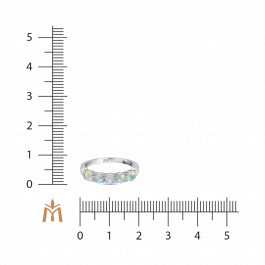 Кольцо с опалами и бриллиантами