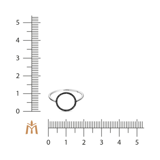 Кольцо с облагороженными бриллиантами