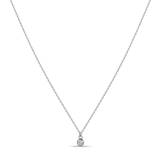 Колье с фианитом