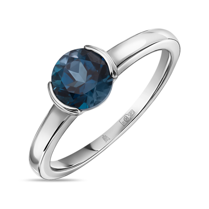 Кольцо с лондон топазом - фото 1 Кольцо с лондон топазом - фото 1