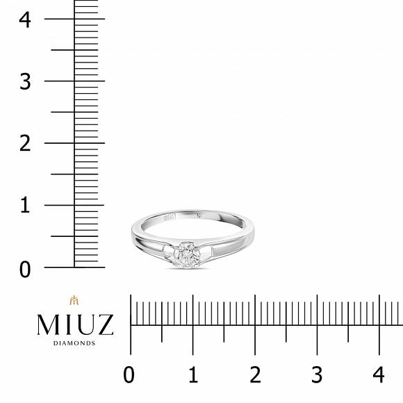 Кольцо с бриллиантом R2008-ZR0440 - Фото 2