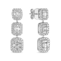 Серьги с бриллиантами - фото 1 Серьги с бриллиантами - фото 1