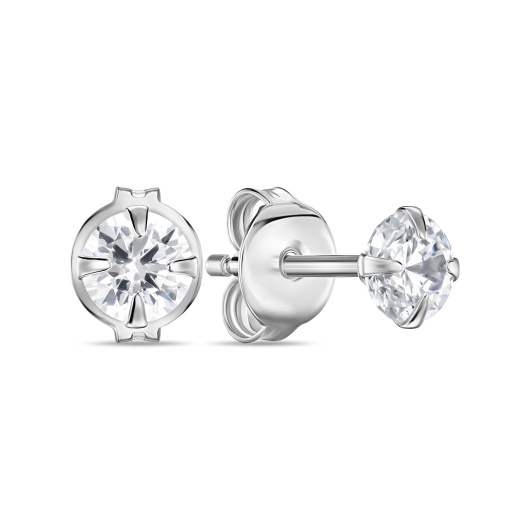 Серьги с фианитами