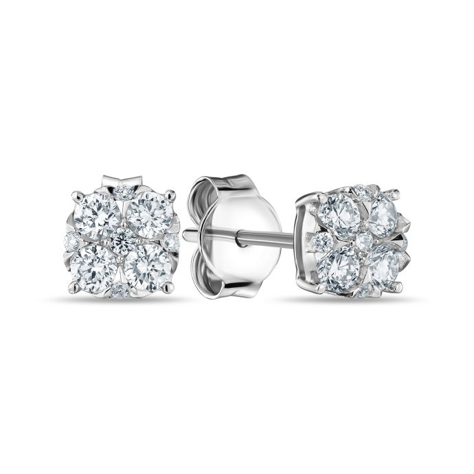 Серьги с бриллиантом - фото 1 Серьги с бриллиантом - фото 1