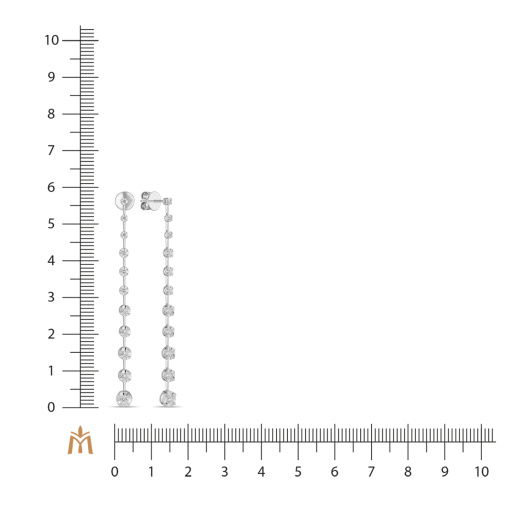 Серьги с бриллиантом