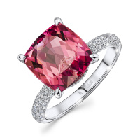 Кольцо с бриллиантами и турмалином - фото 1 Кольцо с бриллиантами и турмалином - фото 1