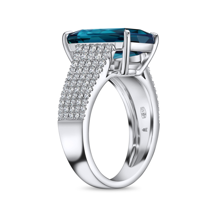 Кольцо с бриллиантами и турмалином - фото 2 Кольцо с бриллиантами и турмалином - фото 2