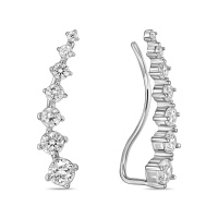 Серьги с фианитами - фото 1 Серьги с фианитами - фото 1