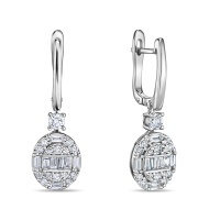 Серьги с бриллиантами - фото 1 Серьги с бриллиантами - фото 1