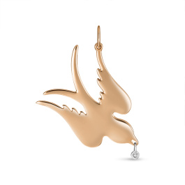 Подвеска с бриллиантом