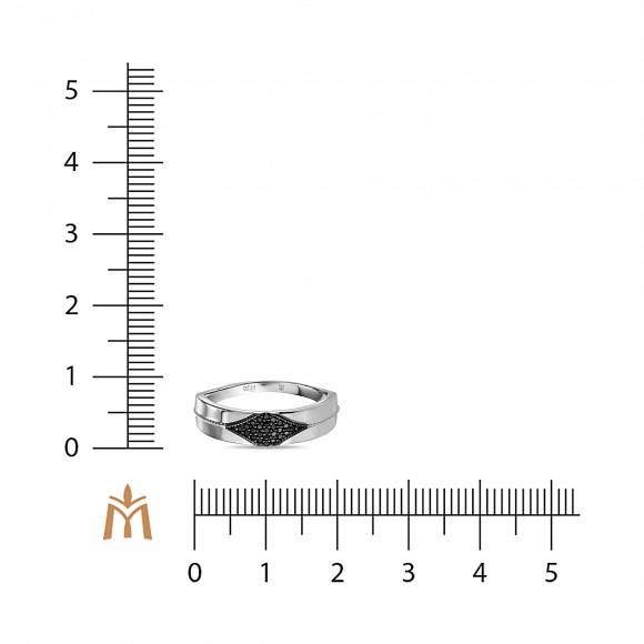 Кольцо с облагороженными бриллиантами R01-SS-35779B - Фото 2
