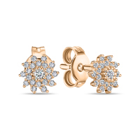 Серьги с фианитами - фото 1 Серьги с фианитами - фото 1