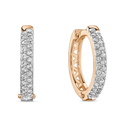 Серьги с фианитами