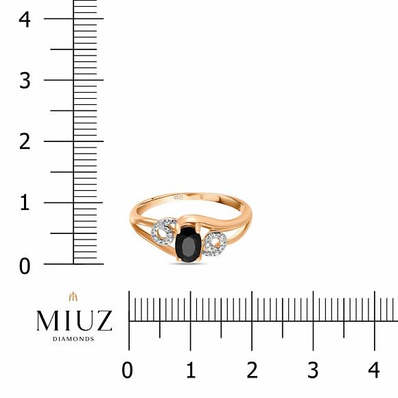 Кольцо с бриллиантами и цветными сапфирами R77-R61155-BKSA - Фото 2