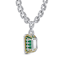 Колье с изумрудом и бриллиантами - фото 4 Колье с изумрудом и бриллиантами - фото 4