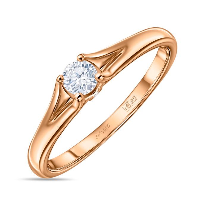 Кольцо с бриллиантами - фото 1