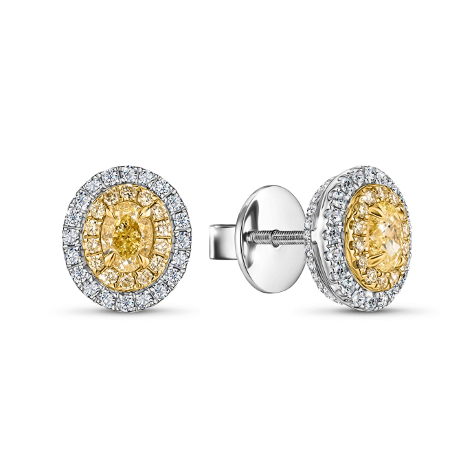 Серьги с бриллиантами - фото 1