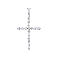 Крест с бриллиантом - фото 1