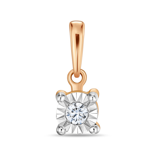 Подвеска с бриллиантом