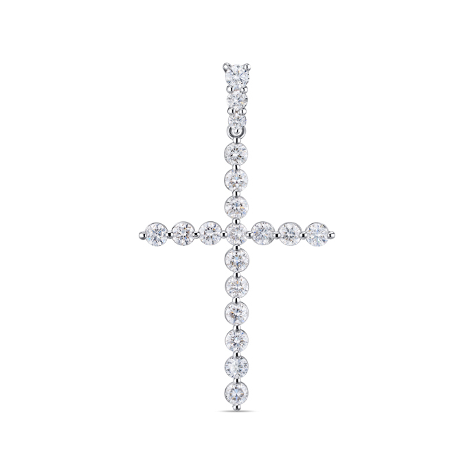 Крест с бриллиантом - фото 1