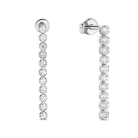 Серьги с фианитами - фото 1