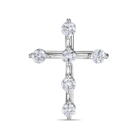 Крест с бриллиантом - фото 1