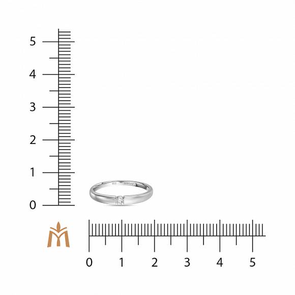 Кольцо с бриллиантом (0,07 карат) R01-SOL94-007-G3 - Фото 4
