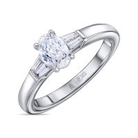 Кольцо с бриллиантом - фото 1