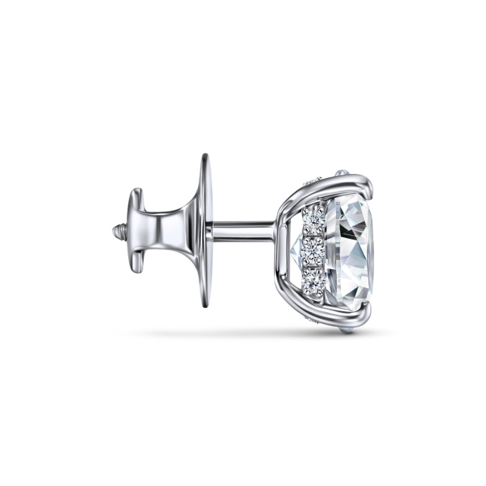 Серьги с бриллиантом - фото 2