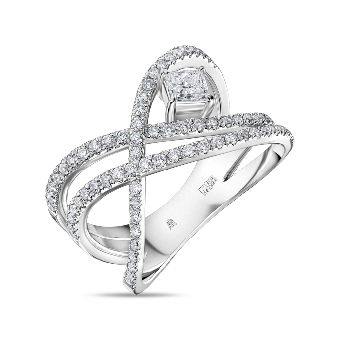 Кольцо с бриллиантом - фото 1