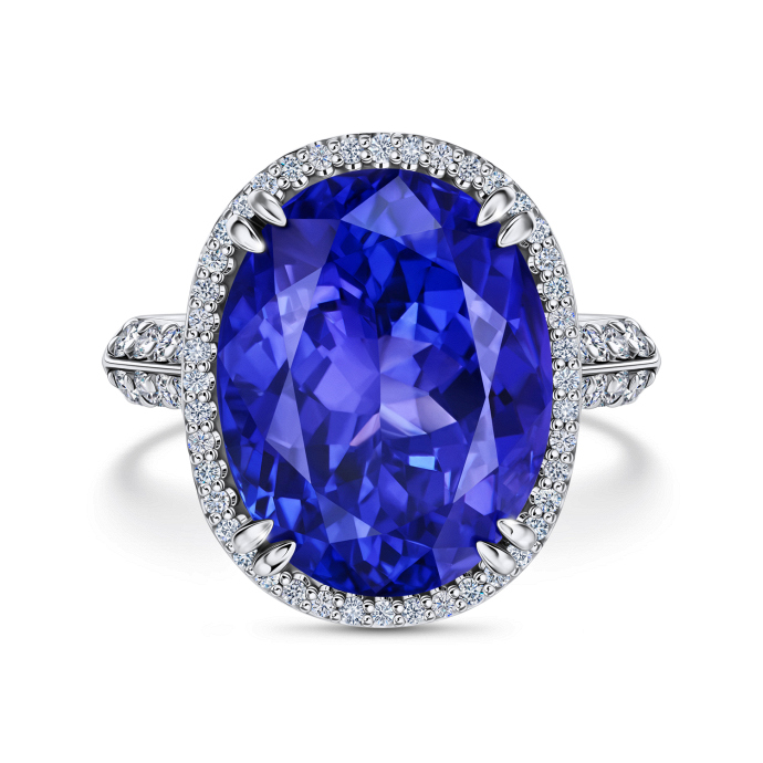 Кольцо с бриллиантами и танзанитом - фото 4 Кольцо с бриллиантами и танзанитом - фото 4