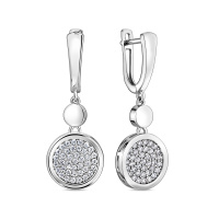 Серьги с фианитами - фото 1 Серьги с фианитами - фото 1