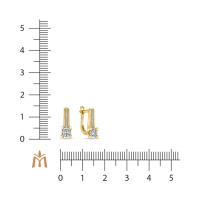 Серьги с фианитом - фото 3