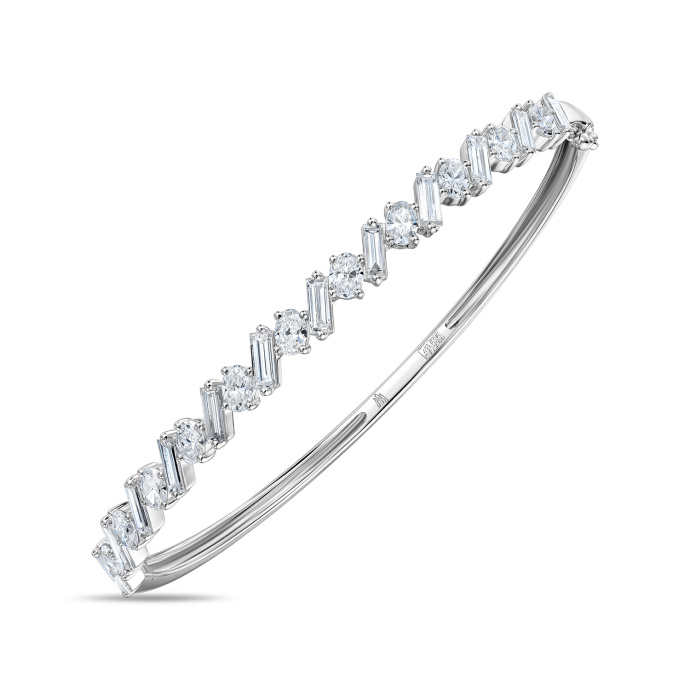 Браслет жесткий с бриллиантом - фото 1 Браслет жесткий с бриллиантом - фото 1