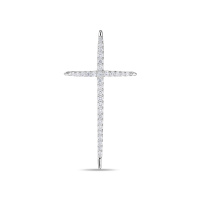 Крест с бриллиантом - фото 1 Крест с бриллиантом - фото 1