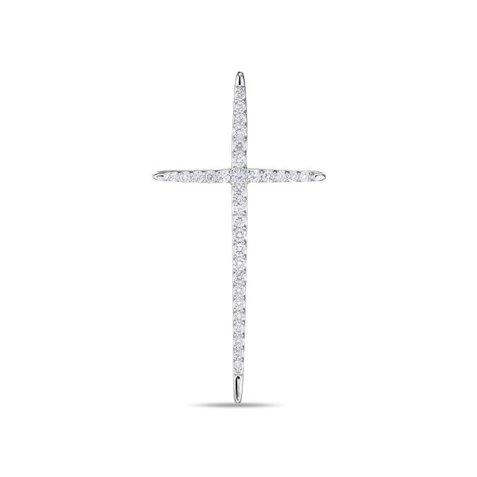 Крест с бриллиантом - фото 1 Крест с бриллиантом - фото 1