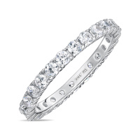 Кольцо с фианитами - фото 1