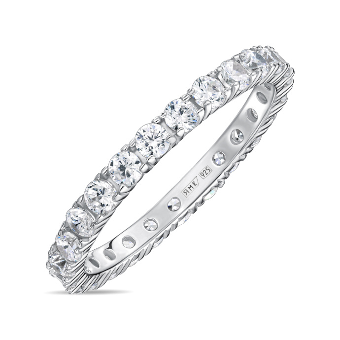 Кольцо с фианитами - фото 1