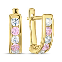 Серьги с фианитами - фото 1 Серьги с фианитами - фото 1