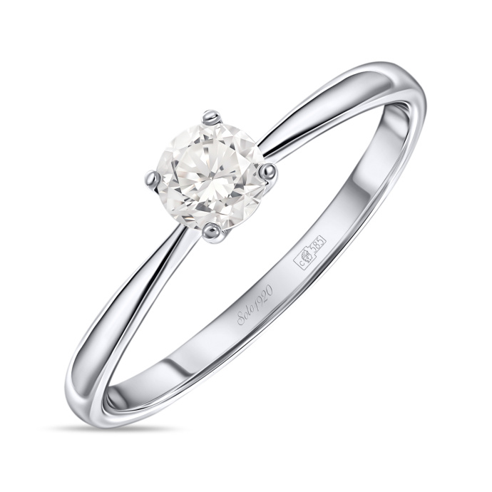 Кольцо с бриллиантом - фото 1