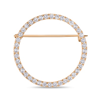 Брошь с фианитами - фото 1